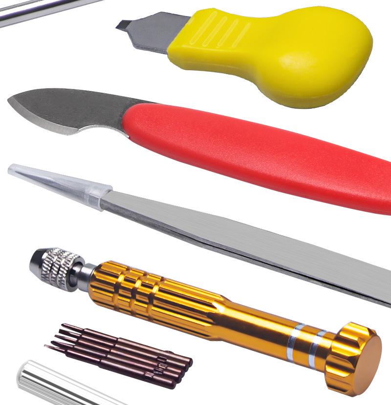 147-częściowy zestaw narzędzi do naprawy zegarków z zestawem do demontażu i otwieraczem w torbie narzędziowej