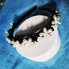 Vintage Perlen-Haarreif Einfaches Flechtwerkzeug Koreanischer Stil Pony Haarreif Prinzessinnen-Stil Haarspange Süßes Haaraccessoire für Damen Mädchen