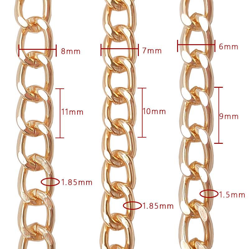 Cross-Border DIY Handmade Necklace: Semi-Finished Metal and Aluminum Chain Jewelry Accessories