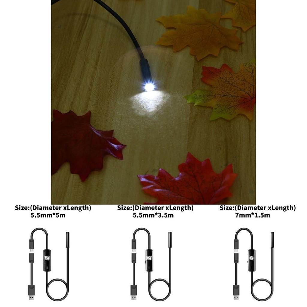 Threeinone Usb Endoscope With Probe For Mobile And Pc Inspection In Plumbing And Automotive