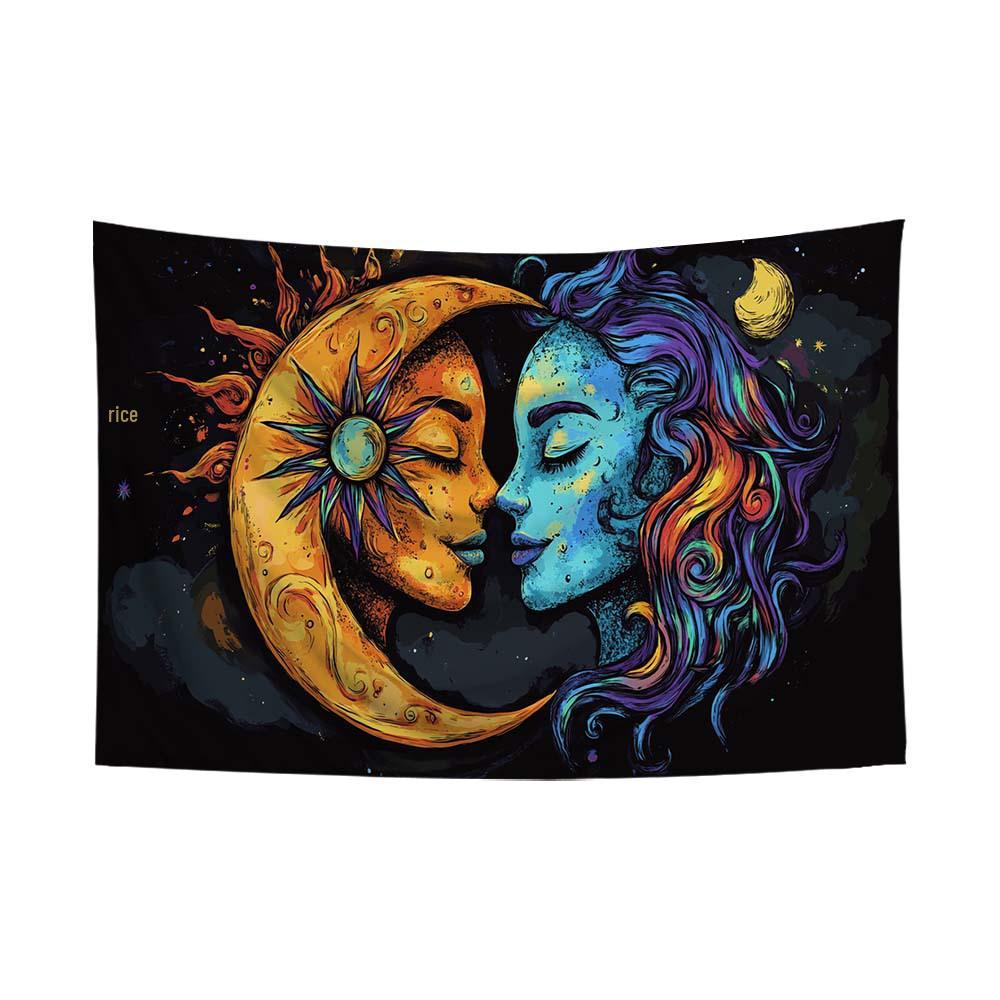 Fluorescent Festival Atmosphere Wall Hanging - Artistic Decoration Cloth
