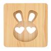 3D Wooden Night Light Rabbit Shape LED Beads Energy Saving Hollow Decorative Desk Light for Bedroom