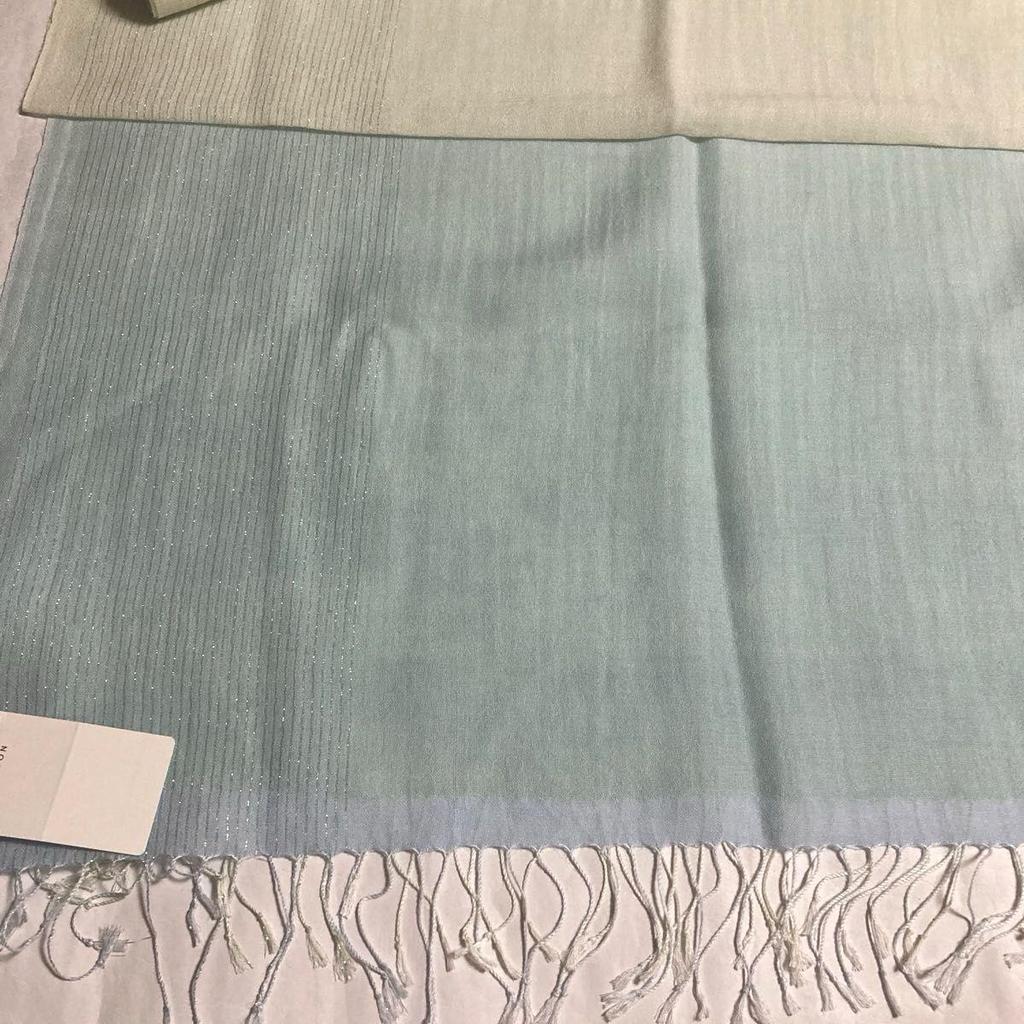 Used DAKS Cashmere Blend Stole with Lame Thread Gradient, Scarf