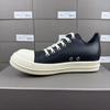 Herren Dark Vollnarbenleder Low-Top Skate-Schuhe - Unisex Klassisch & Trendig