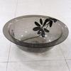 Senko Sarina Washbowl Basin Diameter 28cm Brown Transparent clear background with plant pattern Modern 55222 approx.