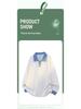 Men's Autumn Spliced Trendy Long-Sleeve Shirt Collar Sweatshirt