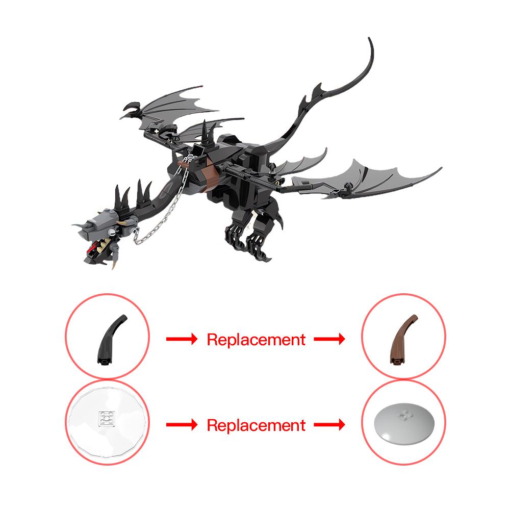 The Fell Beast Bricks Model Rings Movie Series Beast Building Block Creative DIY Assembly Collection Toys Gfit