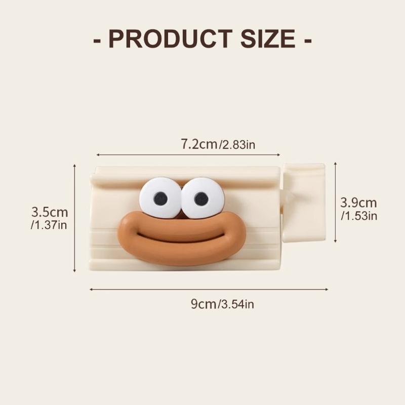 Space Saving Toothpaste Tube Squeezer With Roller Mechanism Easy Installation Nontoxic Plastic For Hand Cream Cosmetic Tube
