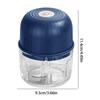 260ML Electric Garlic Mincer, USB Rechargeable Mini Food Chopper, Portable Vegetable Grinder for Garlic, Chili, Meat & Baby Food, Kitchen Gadget