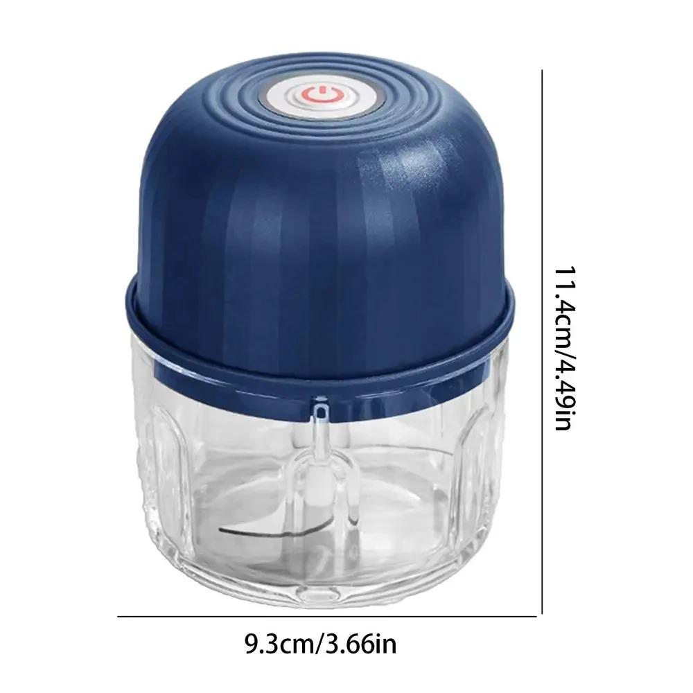 260ML Electric Garlic Mincer, USB Rechargeable Mini Food Chopper, Portable Vegetable Grinder for Garlic, Chili, Meat & Baby Food, Kitchen Gadget