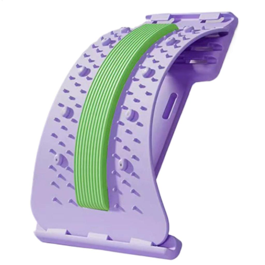 3-stufig verstellbares Lendenwirbelmassagegerät Rückenstrecker Verstellbares rutschfestes Lendenmassagegerät für Körperregeneration Muskelentspannung Yoga