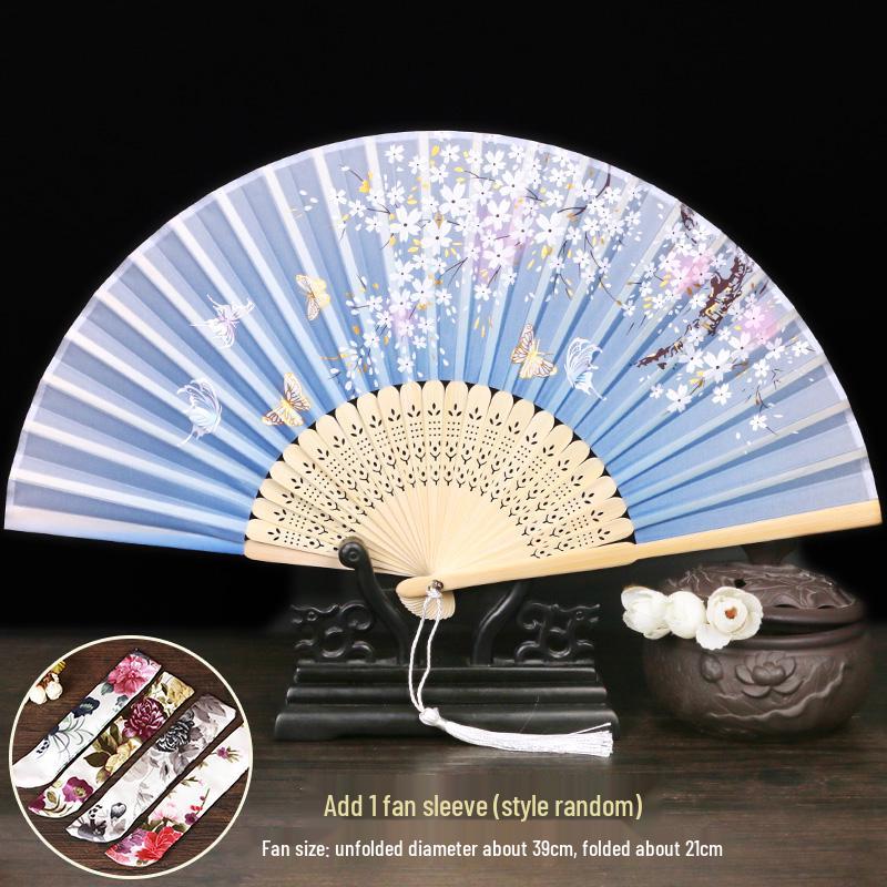 Ancient Chinese Hanfu Folding Fan - Classical Dance & Summer Accessory for Women