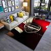 "Arsenal Football Club Logo Rotes Design Teppich für Wohnzimmer Dekoration" Geeignet für die Verwendung als rutschfester Unterlage für Wohnzimmer Schlafzimmer Sofas