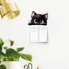 Leuchtende Lichtschalter-Aufkleber, Leuchtet im Dunkeln Niedliche Katzen-Schalter-Aufkleber, Cartoon-Tier PVC Wandkunst Wandbild für Schlafzimmer Wohnzimmer