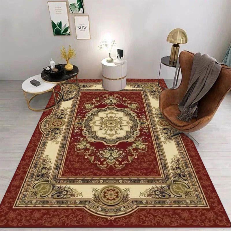 Retro Bohemian Persian Rug Anti-Slip Wear-resistant Carpet for Indoor Outdoor Living Room Bedroom Easy Clean Home Decor Classic