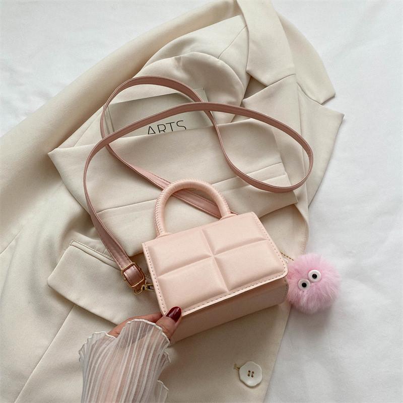 Fashionable Casual Commute Crossbody Bag Stylish Minimalist Handbag For Women In Black White Pink Yellow Purple