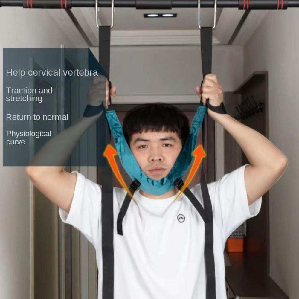 Installation-free Hanging Neck Stretching Breathable Neck Massager  Children
