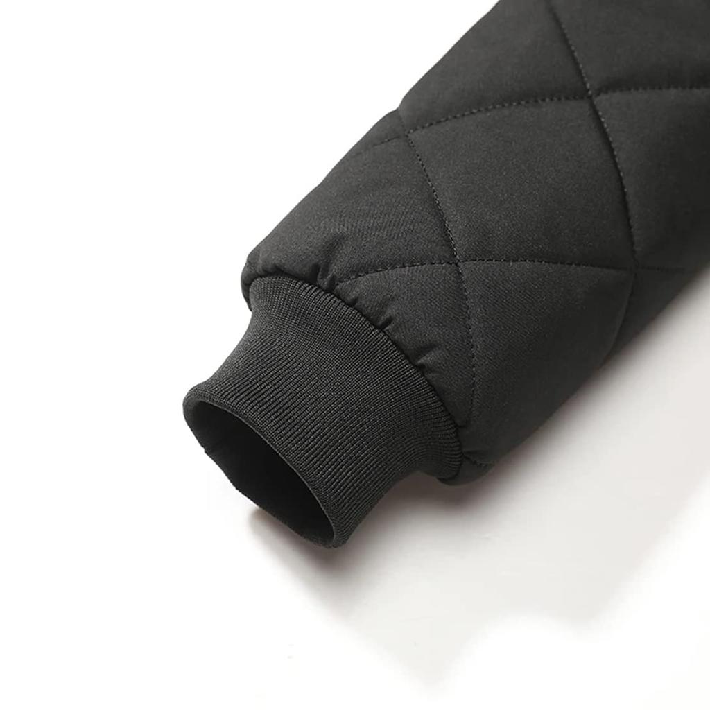 Down Brushed Cold Large Size [ODFMCE] Jacket, Men's Autumn/Winter Jacket, Thick, Hooded, Plain, Filling, Lining, Protection, (JP, Alphabet, 2XL,