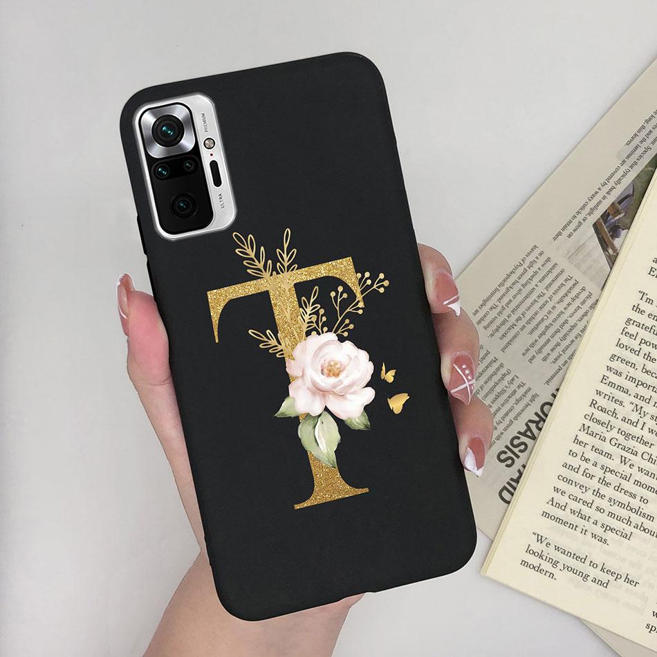 Cute Letters Case For Xiaomi Redmi Note 10 Pro Max 10S 10 S Soft Silicone Back Protective Cover Ultra Thin Slim Phone Case Funda