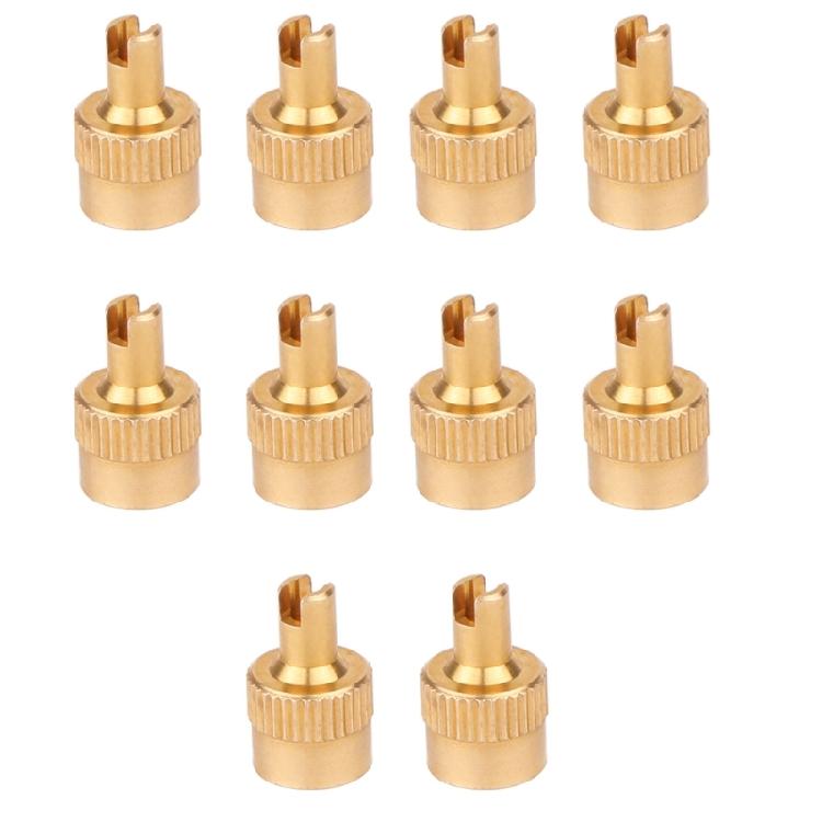 10Pcs Tire Valves Stem Caps Replacement Copper Auto Tyre Stem Cover Dust Cover Car Motorcycle Tire Valves Caps Enduring