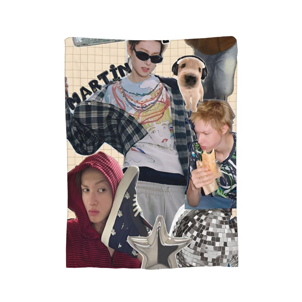 CORTIS Täcke K-popgrupp Fleecepläd Sovkläder Soffdekoration Ultralen Varm Sängkläder,