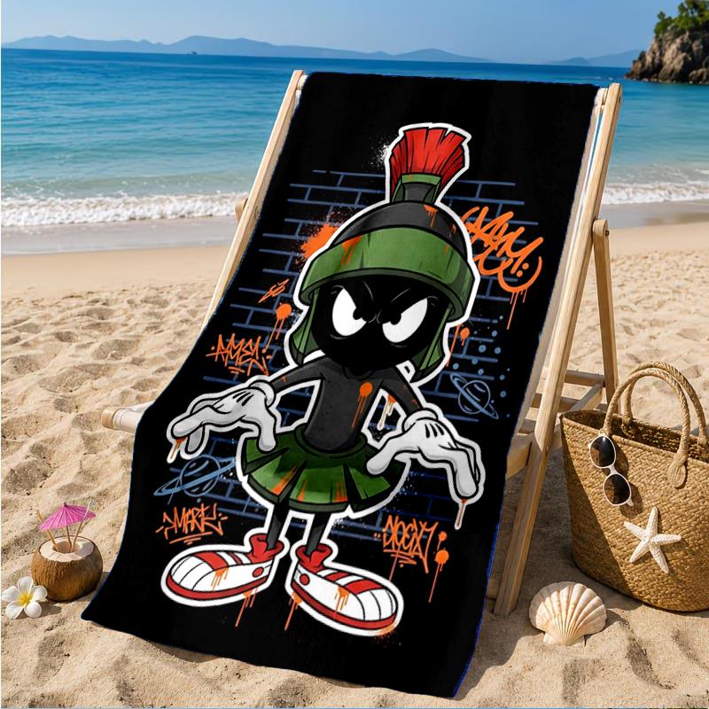 Tazma-nian Devil Spray Art Beach Towel, Super Soft Microfiber, Perfect Gift for Her/Him, Birthday, for Pool, Beach, Travel, Decor Beach Party