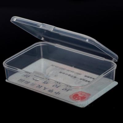 2Pcs Plástico Transparente Transparente Com Tampa Caixa De Armazenamento Coleta Recipiente Caso