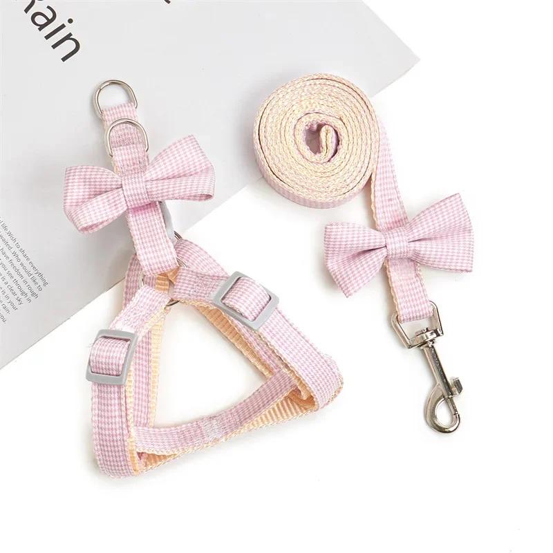 Adjustable Pet Harness for Small Dogs Cats Dog Harness and Leash Set Cute Starfish Kitten Puppy Harness