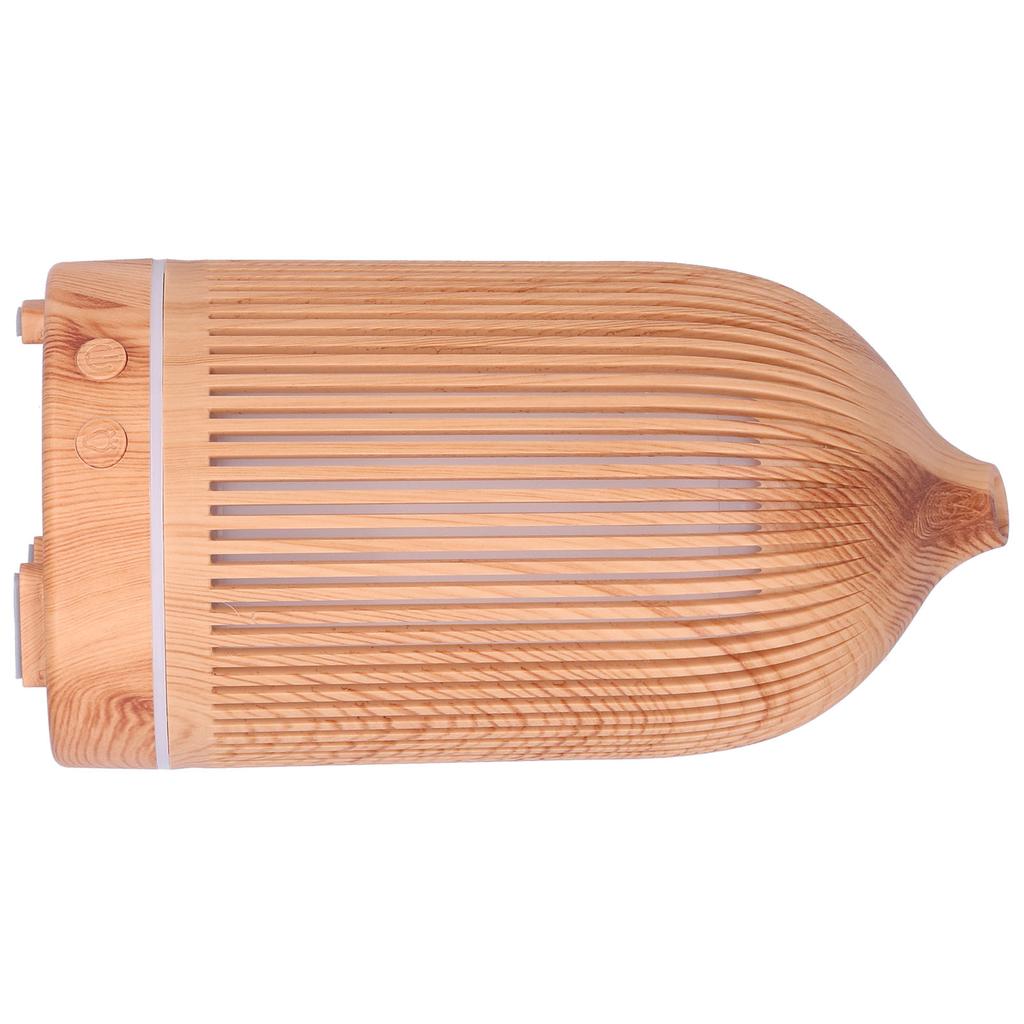 200ml Mini Hollow Humidifier with Night Light USB Powered Aroma Diffuser 5V Light Wood Grain