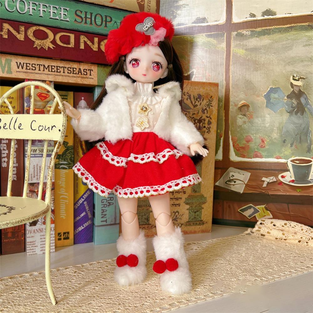 Muñeca BJD Bonita de 30 cm 1/6 Muñecas SD Muñeca Articulada Juguetes DIY con Ropa Atuendo Zapatos Peluca Cabello Maquillaje para Niñas Niños Niños