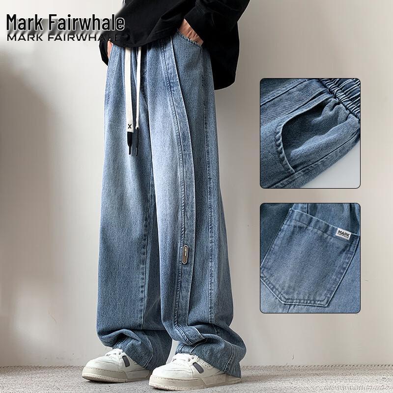 Mark Fairwhale Men's Spring/Summer Casual Straight-Leg Jeans