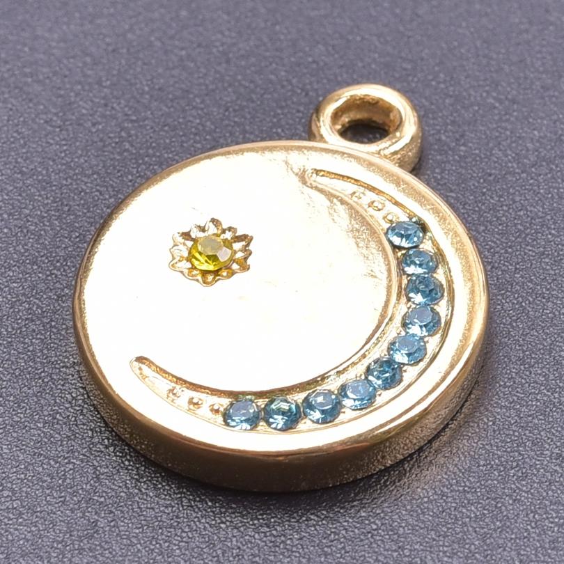 5pcs Personality Real Gold Plated Stainless Steel Skull/Star/Bunny/Witch Moon Pendants For Jewelry Making Earring Charm Breloque
