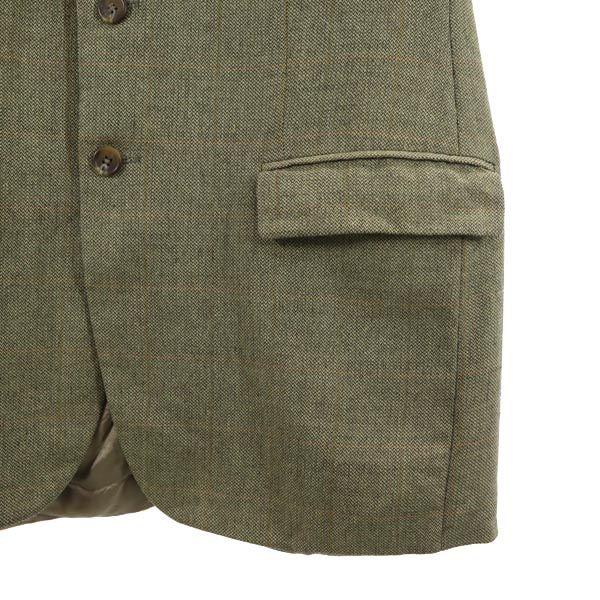 CHAPS Ralph Lauren Made in Canada Check Pattern tailored jacket blazer Men's Used