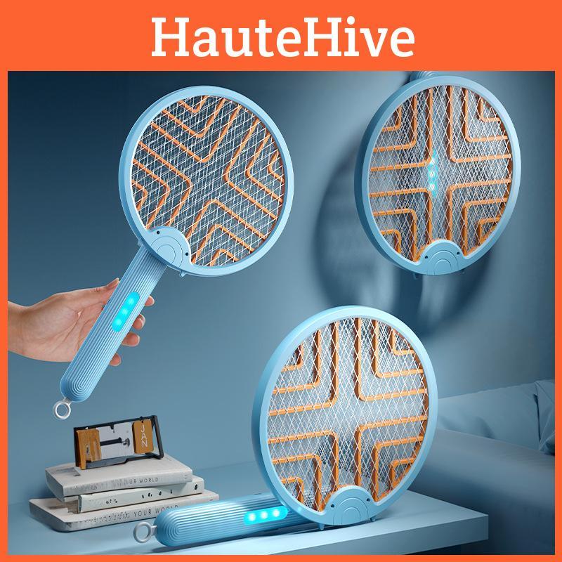 Foldable In1 2 Electric Mosquito Swatter Mosquito Attracting Repelling Light