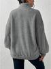 Damen-Sweatshirt mit Stehkragen und Fleece-Futter, Herbst/Winter 2023