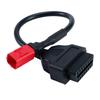 Winova Motorcykel 6-pins OBD2 Diagnostikadapterkabel 30 cm Förlängning
