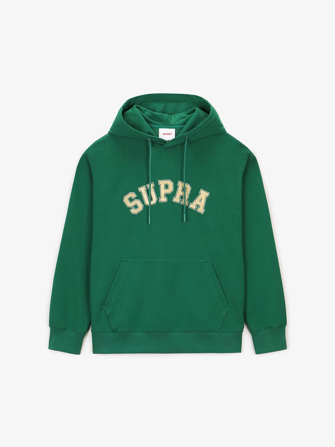 Supra Varsity Arch Logo Hoodie (Green) Bks/S