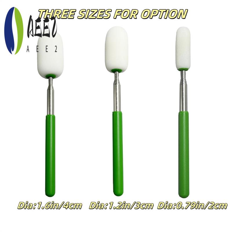 

AEE2-Telescoping Pottery Sponge Shaping Tool,Telescoping Sponge Stick With Replacement Heads For Cleanup And Removing зелёный