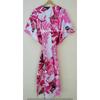 Indisch Rosa Lang Eulen-Print Baumwolle Übergröße Maxi Damen Überwurf Kaftan Kleid CKFTN-SCRN-FULL-BUYIT-057