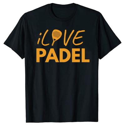 Funny I Love Padel Graphic 100% Cotton T-shirts Men Women's Fashion Casual Tshirt Loose Oversized Streetwear T Shirt