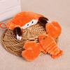 Crab/Lobster Doll Keychain Pendant, Plush Keychain, Soft Fluffy Animal Bag Charm with Lanyard And Metal Ring, Cute Seafood Decoration Gift