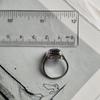 Серебряное кольцо с натуральным аметистом 3.125ct, вес изделия 4,09 гр (2179429)
