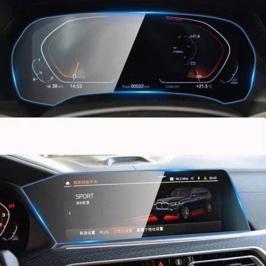 For BMW X5 X6 X7 G05 G06 G07     Car GPS Navigation LCD Screen Tempered Glass Protective Film Anti-scratc Film