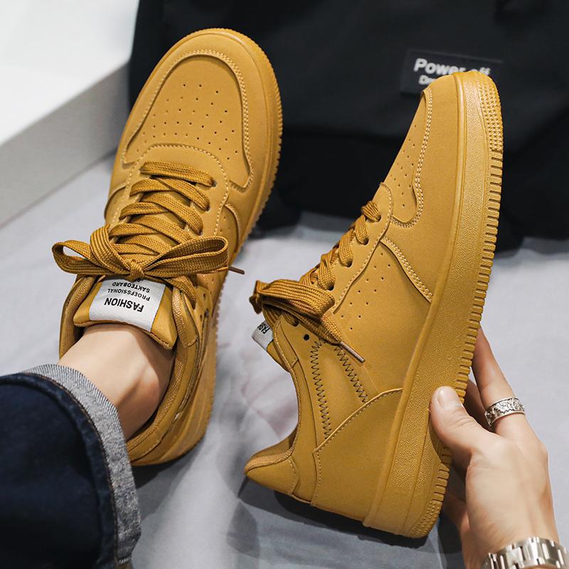 Pánské tenisky Neformální sportovní obuv pro muže Lehká PU kůže prodyšná obuv Pánské ploché bílé tenisky Zapatillas Hombre