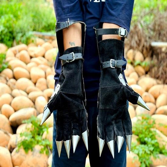 Σετ Γάντια Χάραξης Nazgul Μεσαιωνικά Γάντια Πανοπλίας Ιππότη Ζευγάρι Καλύτερη Αποκριάτικη Στολή Παιχνίδι Ρόλων Cosplay Δώρο