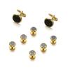 Hot-selling Gold Cuff Buttons In Europe and America, Boutique Cufflinks, Fashion Dress Sleeve Nails Cufflinks