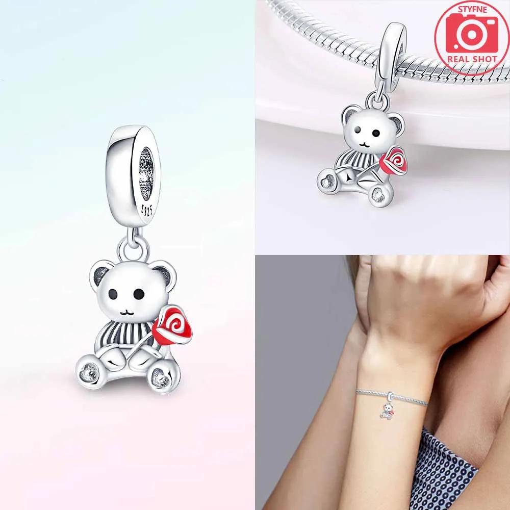 Silve Bracelets Diy Women Bag Materialr Charm Bead Charms Bead Charms Authentic Certified Cute Rabbit Elephant Chameleon Animal Bead Charms
