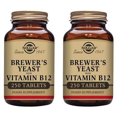 Solgar Bierhefe Vitamin B 12 Tabletten, 250 Tabletten, 2 Stück