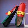 MAEDEF Scarpe Eleganti Scarpe Casual alla Moda Uomo Mocassini Lussuosi in Pelle Traspiranti Slip-on Scarpe da Barchetta da Uomo Mocassini Scarpe da Guida