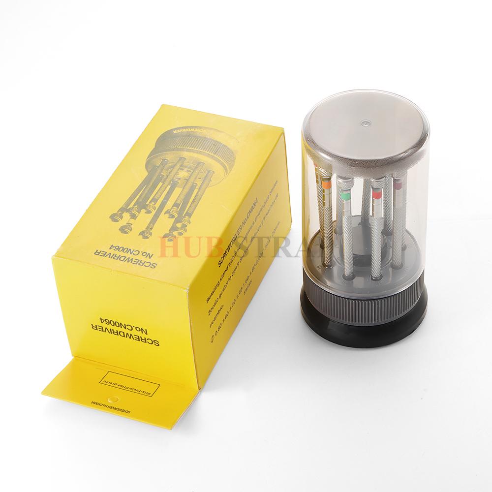 Zestaw precyzyjnych śrubokrętów ze stali nierdzewnej Zestaw narzędzi do naprawy zegarków 9 szt. Płaski śrubokręt do zegarków Różne płaskie narzędzia dla zegarmistrza